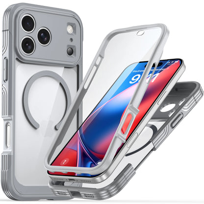 360° Fully Protected Double-sided Transparent Magnetic Case For iPhone 18 Pro Max 18Pro For MagSafe Wireless Charging Back Cover