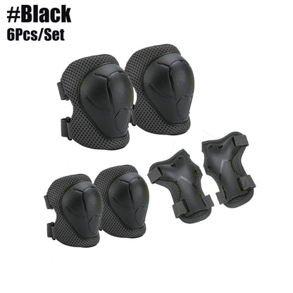 Kids Knee Pads Elbow Pads Age 3-7 Toddler Boys Girls, 6 In 1 Protective Gear Safety Set with Wrist Guard for Skating Cycling New