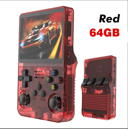 R36S New Retro Game Console 3.5-Inch Linux Open-Source System Portable Handheld Game Console with 128GB Large Memory