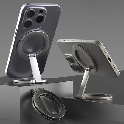 Magnetic Phone Stand Foldable Double-Side Strong Magnet Bracket for Magsafe Foldable Metal Holder Support for iPhone 13 14 15 16