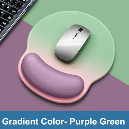 Gradient color mouse pad comfortable wrist rest non-slip mouse pad soft mouse pad wrist rest computer desktop silicone mouse pad - Urbizia
