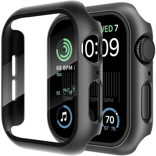 Glass+Cover For Apple Watch Case 11 10 9 8 7 6 SE 5 Accessorie Screen Protector Apple iWatch Serie 44mm 40mm 41mm 45mm 42mm 46mm