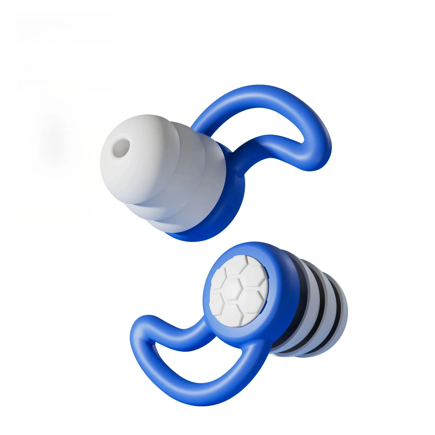 Silicone Noise Cancelling Earplugs Noise Filter Sleep Swimming Waterproof Three Layer Mute Earplugs