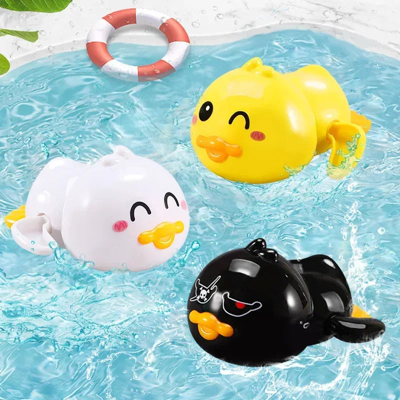 Baby Water Spray Bathing Toys – Duck, Penguin & Egg Set - Urbizia