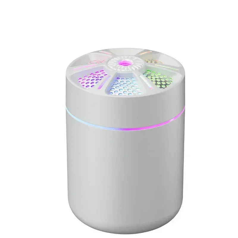 Powerful and Efficient Air Humidifier 180ML Aromatherapy Aroma Diffuser Essential Oil with Colorful Lights for Home Car Bedroom - Urbizia