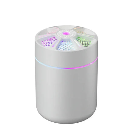 Powerful and Efficient Air Humidifier 180ML Aromatherapy Aroma Diffuser Essential Oil with Colorful Lights for Home Car Bedroom - Urbizia
