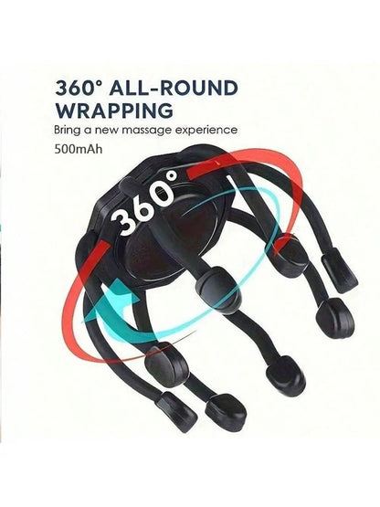 2026 Ultra Scalp Massager, with 8-Frequency Vibrating Contacts, 3 Modes 360 Degree Portable Ult Rechargeable