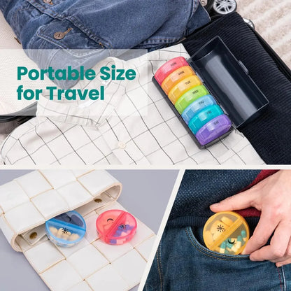 Weekly Medicine Storage Organizer Pill Box Holder Container Pill Case Medicine Tablet Portable Dispenser Organizer