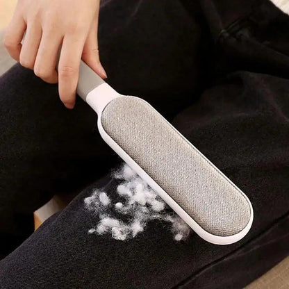 Double-Sided Pet Hair Remover Brush – Manual Electrostatic Lint Brush
