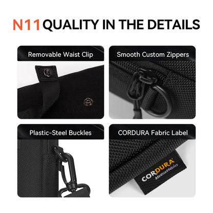 ReeYee Waterproof Crossbody Phone Bag, 1L Compact Lightweight Sling Pack, Durable Cordura Anti-Scuff Shoulder Handbag