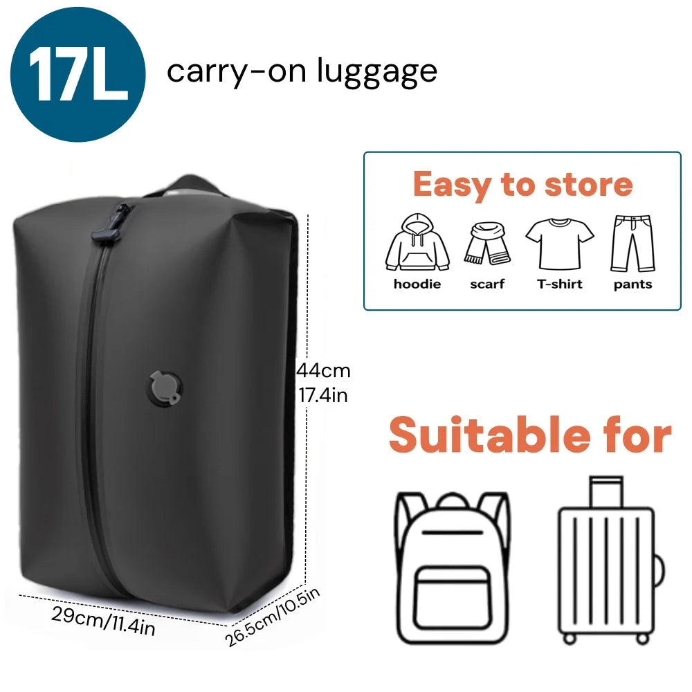 Vacuum Storage Bags, Travel Essentials Suitcases Clothes Organizer Packaging Bag Practical Accessories Compression Packing Cubes