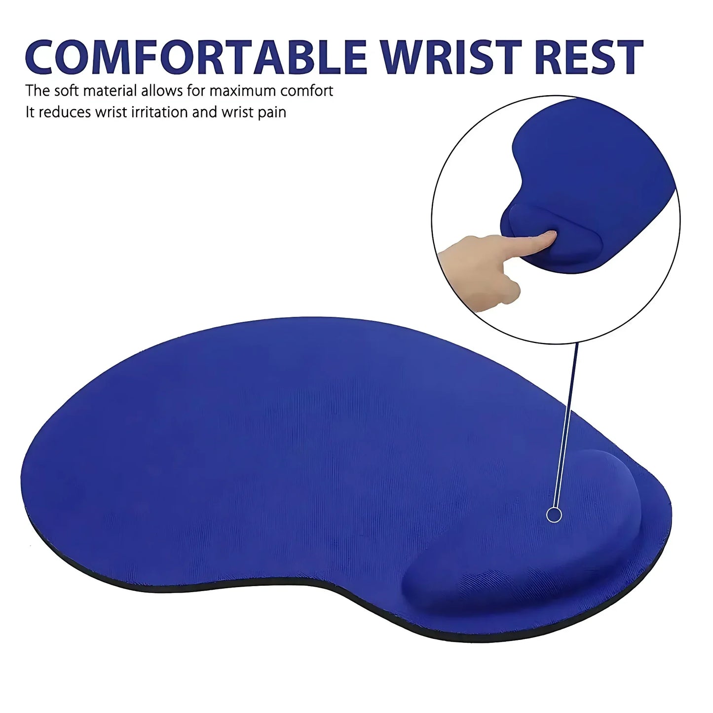 Ergonomic Wrist Rest Mouse Pad for PC & Laptop