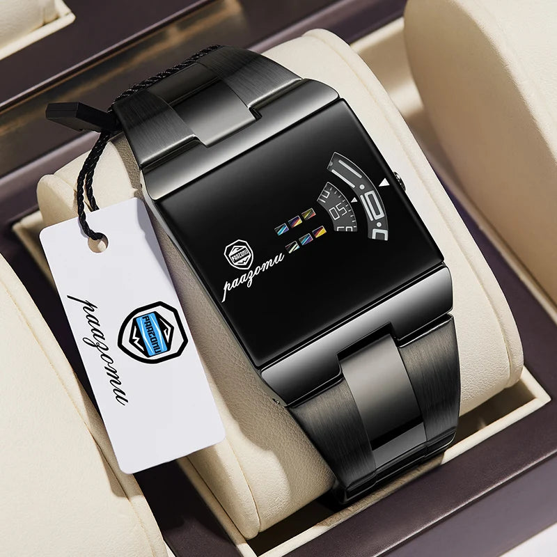 PAAZOMU Fashion Original Men Clock Waterproof Stainless Steel Elegant Man Wristwatch Quartz Casual Business Men's Watches Reloj