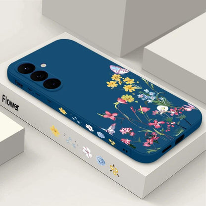 Soft TPU Case For Samsung Galaxy S24 S23 S25 FE S26 S25 S22 Ultra A17 A56 A16 A55 A25 A15 A36 A35 5G Small Flower Pattern Cover