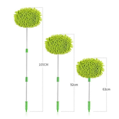 Microfiber Car Wash Brush Mop Mitt with 45" Aluminum Alloy Long Handle Car Cleaning Kit Brush Duster Scratch Free Cleaning Tool