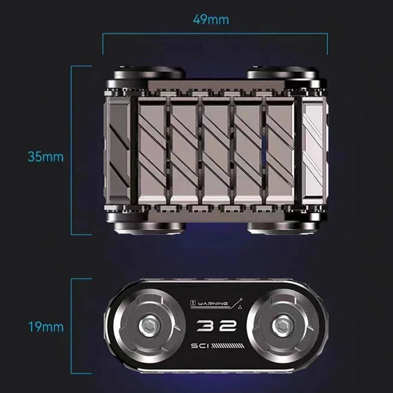 Metal Tank Fidget Roller for Stress Relief & Focus