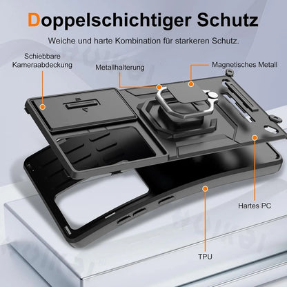 Case For Samsung Galaxy S26 Ultra Samsung S26 Plus Samsung S26 Slide Camera Case Stand Armor Antifall Protection Kickstand Cover