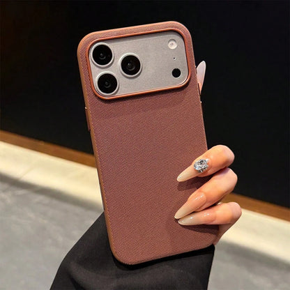 Luxury Tech Woven Fabric Magnetic Phone Case, Shockproof Scratch-Resistant Protective Cover with Magnetic Wireless Charging, Compatible with iPhone 18 Pro Max/17 Pro Max/16/15/14/13/Air