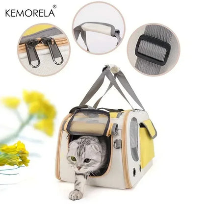 1Pcs Portable Pet Carrier Cat Bag For Cats And Dogs Ideal For Travel And Outdoor Activities Suitable For Cats And Small Dogs - Urbizia