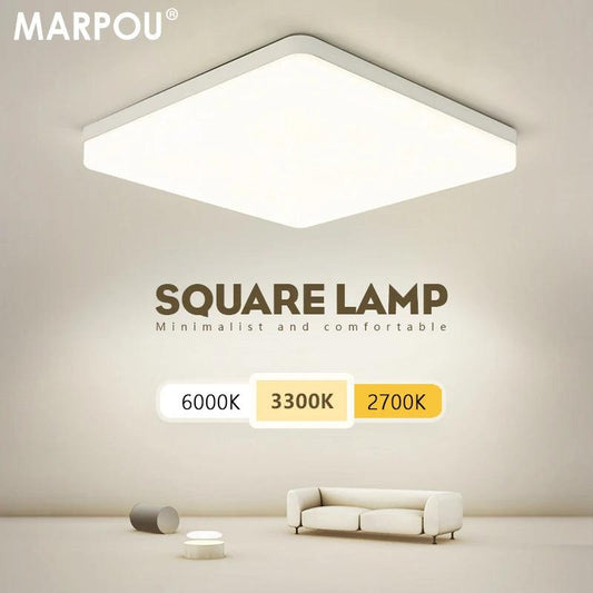 Square LED Ceiling Light 3 Colour Temperatures – 18W, 22W or 45W