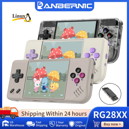 Anbernic RG28XX Mini Handheld Game Console 2.83" 640*480 IPS Screen Linux 64-bit 3100mAh Retro Games Player Supports Music/Video Player E-book HDMI Output TV