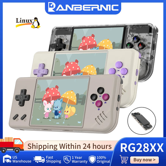Anbernic RG28XX Mini Handheld Game Console 2.83" 640*480 IPS Screen Linux 64-bit 3100mAh Retro Games Player Supports Music/Video Player E-book HDMI Output TV