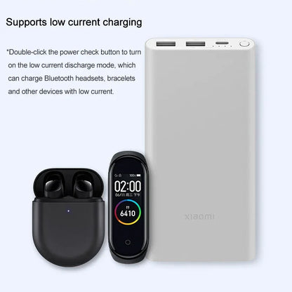 Xiaomi 10000mAh 22.5W Power Bank, 3 Ports, USB-C Fast Charging, Aluminum Alloy, Support Low Current Mode, For iPhone 16 15 14 13