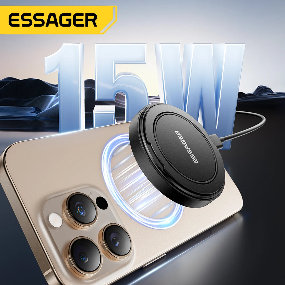 15W Magnetic Wireless Charger with Stand for iPhone & AirPods