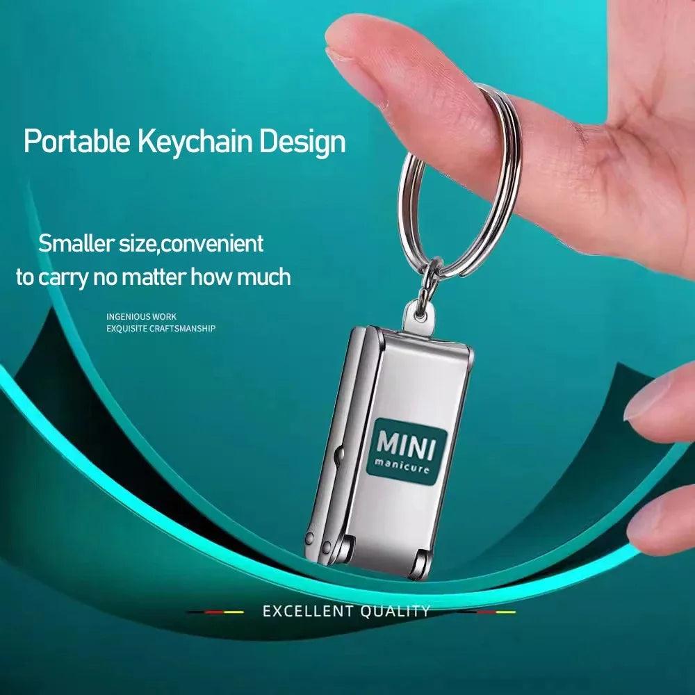 1pc Cute Nail Clippers with Storage Stainless Steel Compact & Portable Nail Trimmer with Blade Angle Durable Manicure Tool