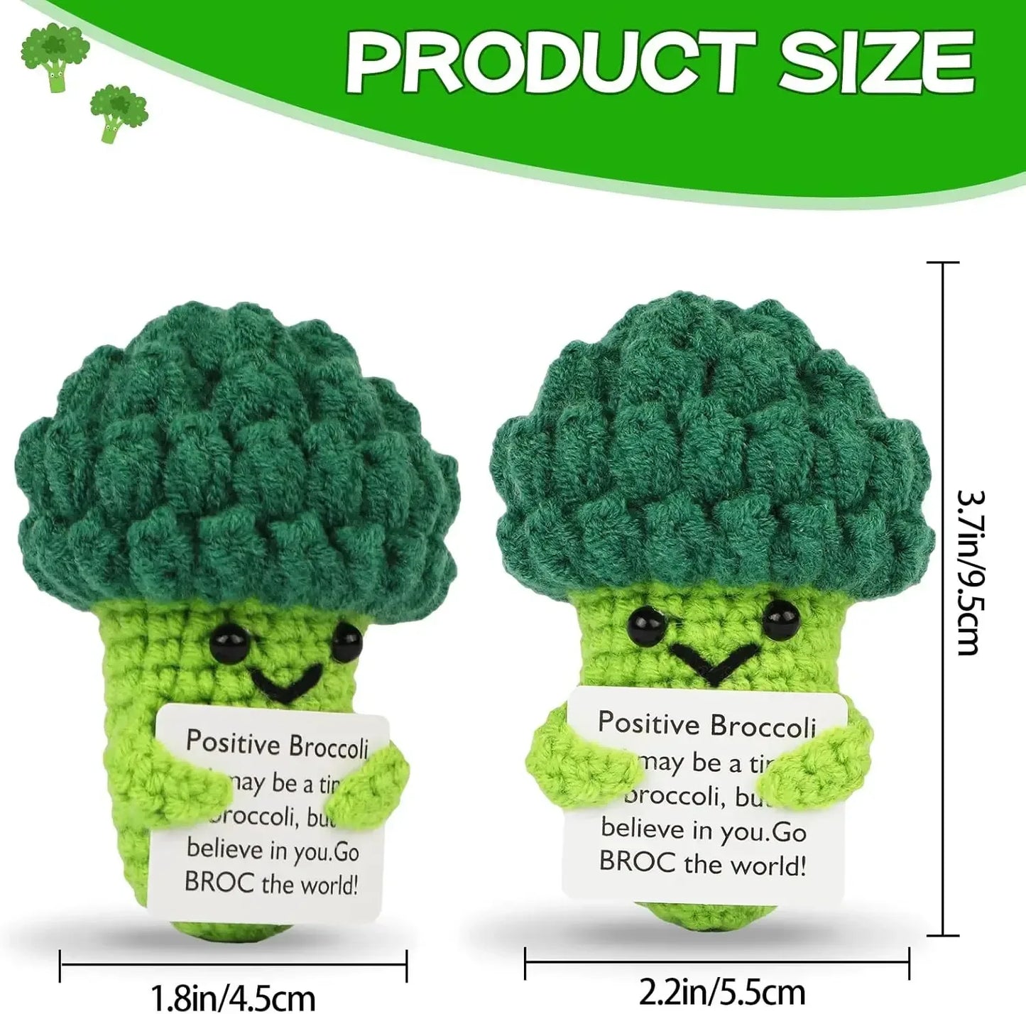Positive Energy Crochet Doll Pocket Hug Handmade Knitted Plush Potato Plant Avocado Bee Turtle Duck Funny Emotional Support Gift - Urbizia