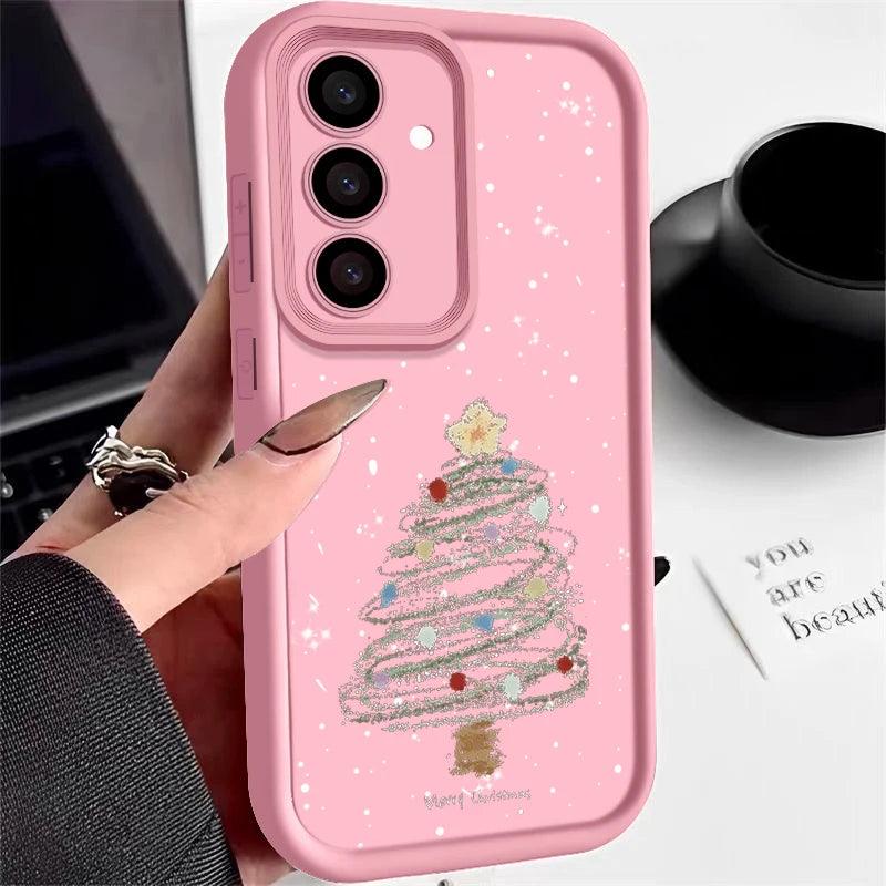 Christmas Tree Soft TPU Case for Samsung Galaxy – Festive Silicone Cover