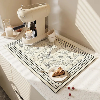 Super Absorbent Kitchen & Dish Drying Mat