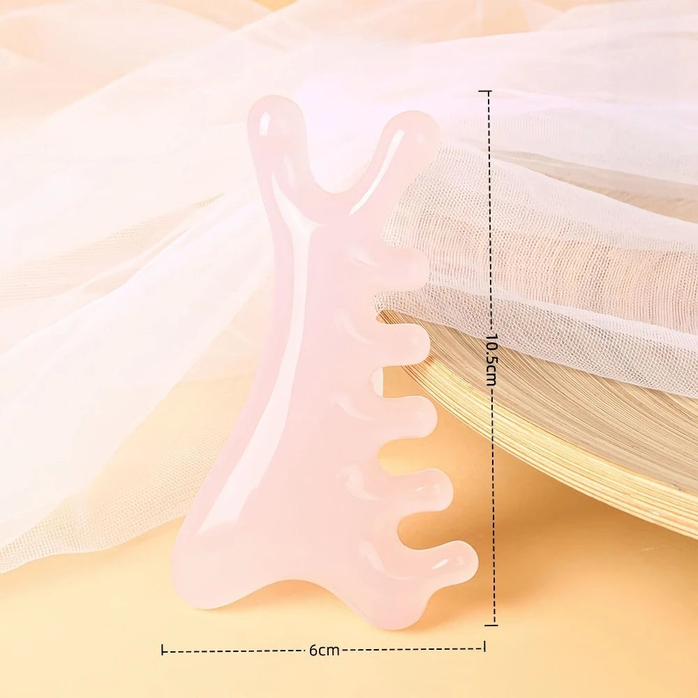 1/3Pcs Resin Guasha Massage Tool Body Scraping Scalp Board Meridian Massage Comb Head Eye Neck Facial SPA Lifting Skincare Stick