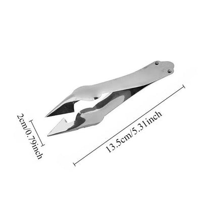 Stainless Steel Strawberry Peeler Pineapple Corer and Slicer Kitchen Utensil with Clips Practical Fruit Tool