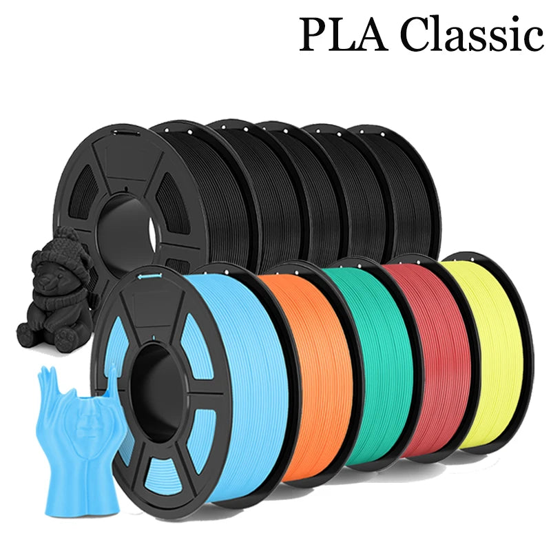 TECBEAS PLA Claissc 3D Printer Filament Neatly Wound Coloful High Toughness 1.75mm FDM For Fast Delivery Support Custom Colors