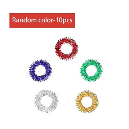 Spiky Acupressure Finger Rings for Stress Relief