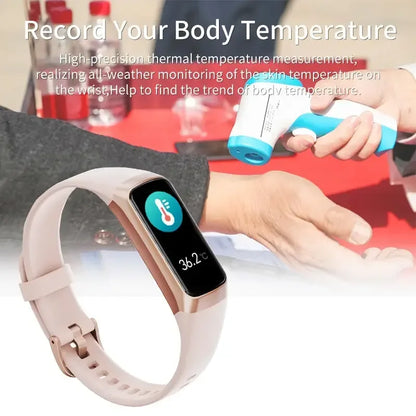 LIGE Amoled Smart Watch Men 2023 Smart Band Women Heart Rate Blood Smartwartch Waterproof Smart Bracelet Sport Fitness Tracker - Urbizia