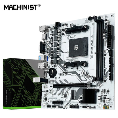 MACHINIST B450 AM4 Motherboard AMD CPU Processor Dual-channel DDR4 Memory Mainboard M.2 NVME (Supports Ryzen 5500 5600 5600G CPU)
