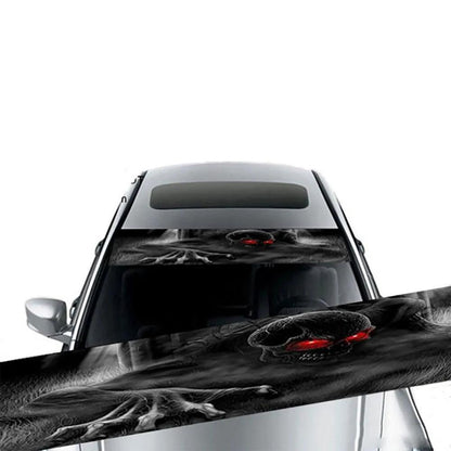 Car Sunshade Stickers Auto Front Windshield 3D Vinyl Film Rear Gear Sunshade Decorative Decals Stickers Cars Decorative Stickers
