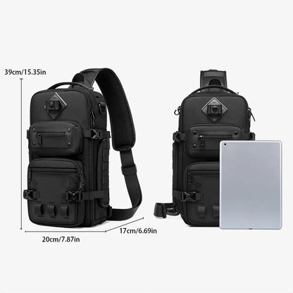Ozuko Tactical bag Outdoor Tactical One Shoulder Crossbody Bag High Capacity Waterproof Sports Bag For Man
