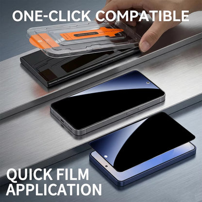2Pcs Privacy Tempered Glass for Samsung Galaxy S26 Ultra S26 Edge S26 S25 Ultra S24 Plus S23 S22 S21 Anti-spy Screen Protector