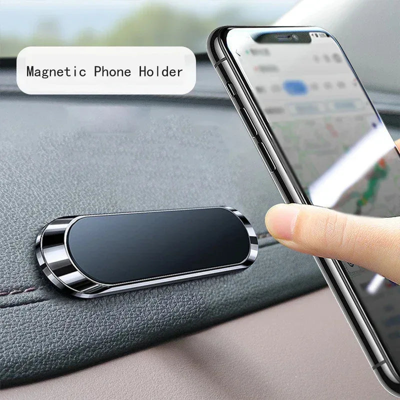 Simple Mini Strip Shape Magnetic Car Phone Holder Car Accessories 9*2.4MMN40 Strong Magnetic Magnets Nano-markless Glue - Urbizia