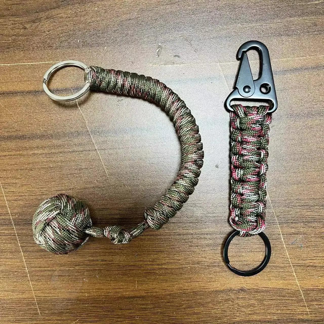 Paracord Monkey Fist Survival Keychain - Urbizia