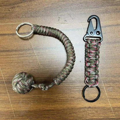 Paracord Monkey Fist Survival Keychain - Urbizia