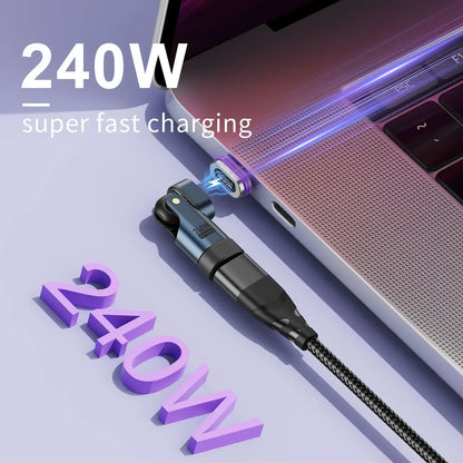 240W Magnetic USB-C Fast Charging Adapter Type-C Converter