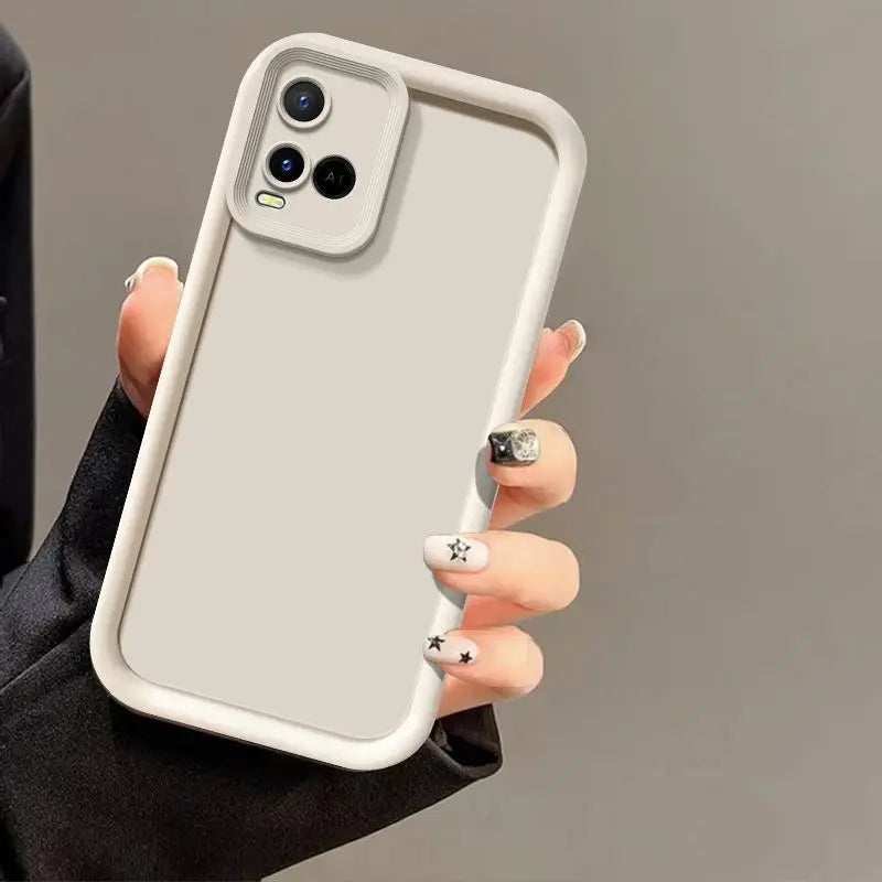 For vivo Y33s 4G Case VIVO Y33t 4G Phone Case VIVO Y21 2021 Y21S Y21A Y21G Anti Fall Prevention Luxury Candy Matte Soft Cover