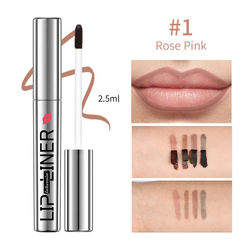 Magic Peel Off Lip Cosmetic Matte Lip Liner Pencil Long Lasting Waterproof Smudge Proof Transfer Proof Peel Off Lip Stain Tattoo