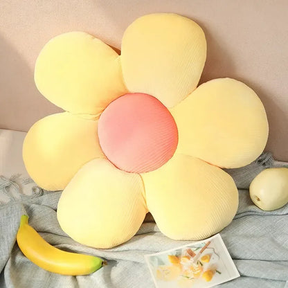 35CM Colorful Flowers Plush Pillow Plant Petal Cushion Stuffed Toys Home Decor Gift - Urbizia