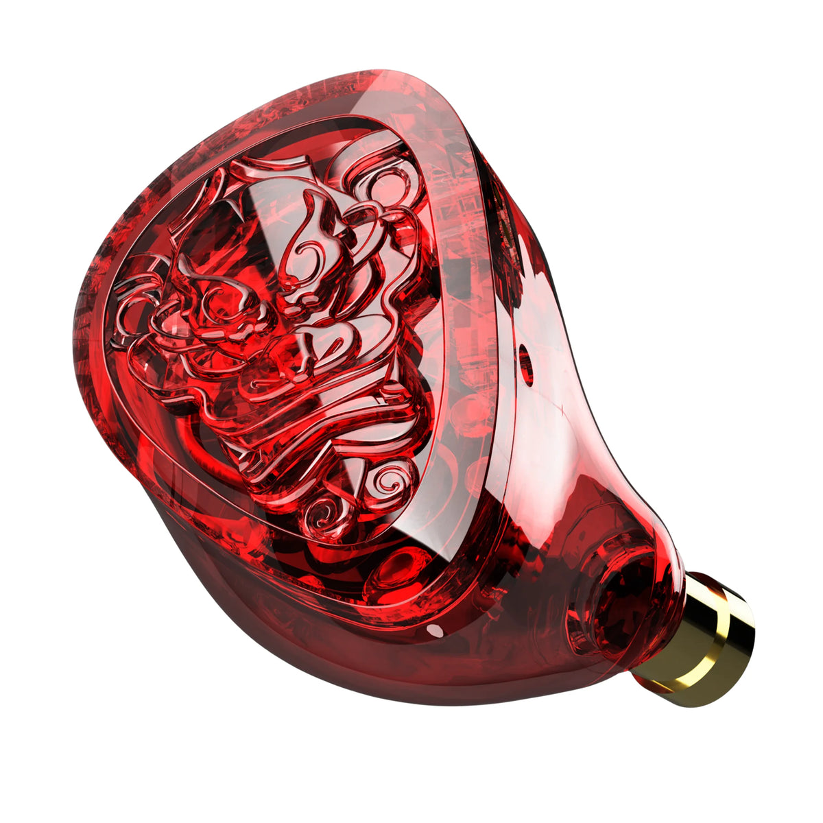 TANGZU WanerSG II Red Lion Single Dynamic Driver In-Ear Monitors with Ergonnmic & Safe Earmold Design
