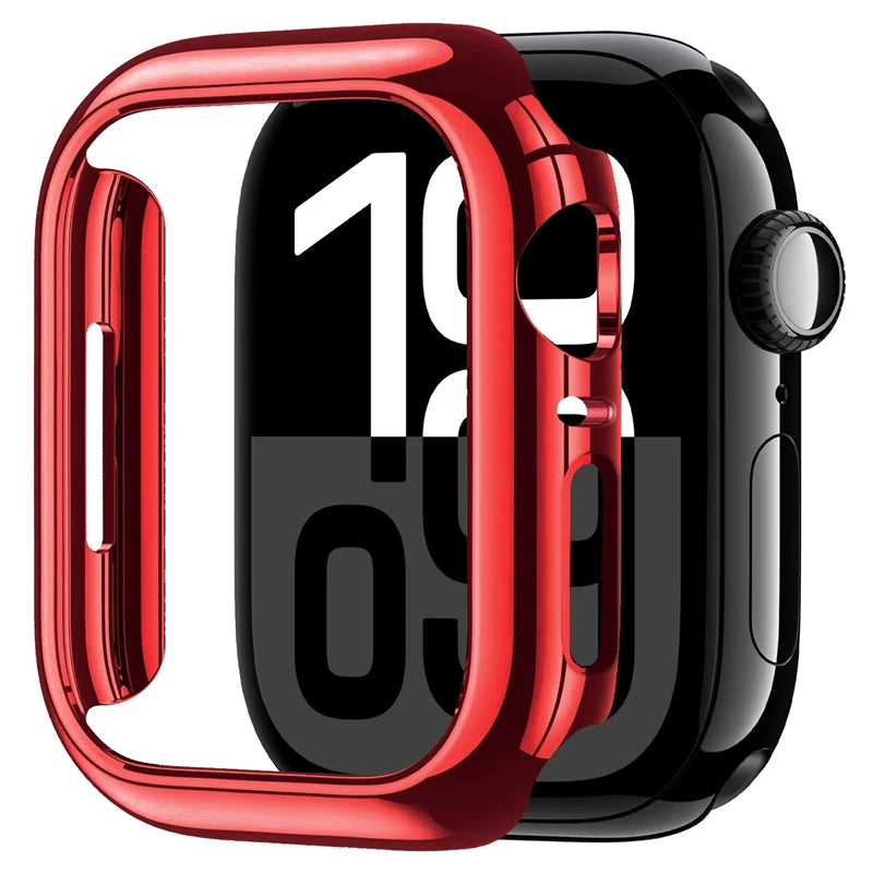 Case for Apple Watch 45mm 41mm 40mm 44mm 42mm 46mm Protective Cover Matte Hard PC Bumper Frame No Glass iWatch 10 SE 9 8 7 6 5 4